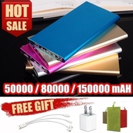 【Local shipping】Hot sale★Newest super slim powerbank★Mobile Power Bank 150000mah 80000mah portable