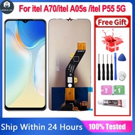 Original Screen For itel A70/itel A05s /itel P55 5G/A60/A60S LCD Display Touch Screen Digitizer Asse