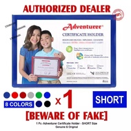 1pcs Adventurer Certificate Holder Letter A4 and Long A3 Legal Size Asstd Colors