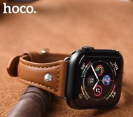 發仔~ 浩酷 IWatch1/2/3/4 錶帶 蘋果 頭層小牛皮商務手錶帶 G2926