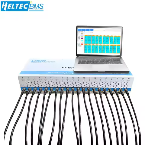 Heltecbms 20 Channel Battery Capacity Tester 10A Charge/Discharge Volatge equalizer/18650/21700 Lipo