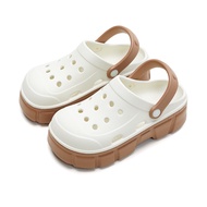 UTUNE รองเท้าแตะผู้หญิงกันลื่นวงกลมนุ่มนิ้วเท้าพื้นรองเท้าหนารองเท้าลำลองระบายอากาศสำหรับกลางแจ้ง