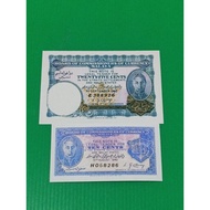 [Limited Offer] Malaya 1940 25 cents + 10 cents 2pcs 1 set Wang Lama Palsu 仿
