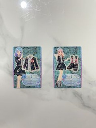 【偶活學園 Friends!】Aikatsu Friends! 白百合咲夜 / 輝夜 機台卡 ( British Dark 外套 + 厚底鞋 共 2 張)