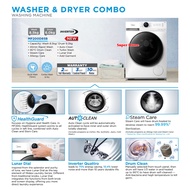 Midea Washer Dryer MF200D85B ((Combo 2 in 1)) Washer (8.5kg) & Dryer (6kg) Front Load Washing Machin
