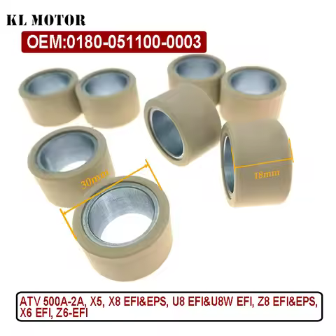 8pcs 30 x 18 25G Variator Roller For CF188 CF500 CF 500 500CC CF196 800 800CC ATV UTV Parts 0180-051