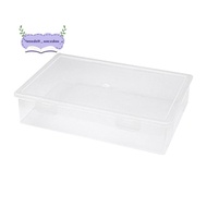 Plastic File Organizer Transparent Square Storage Box A4 Storage Box File Storage Box