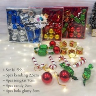 SET BOX 17 C-54 Christmas Accessories / Christmas Tree Decoration Ornaments
