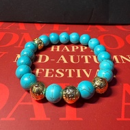 Gold Plated 999 Gold Bracelet Turquoise Girls Bracelet 2026