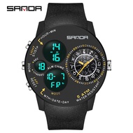 Sanda Đồng Hồ Thể Thao Thường Ngày Đồng Hồ Chòm Sao Chống Nước Ngầu 6036-2