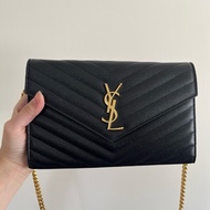 ysl 黑金魚子醬woc 信封包🈶盒🈶保卡