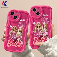 Casing Infinix Hot 20i 30i 8 9 20 12 30 10 11 Play 8 Lite 9 PRO 11 Plus 10 Lite Note 12 PRO 12 Turbo G96 Smart 5 7 4 6 Plus 5PRO Rose Red Beautiful Barbie Princess Love 3D Thumb Hook 3D Wavy Curved Edge Soft Phone Case