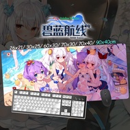 USS Laffey ☆ Azur Lane แผ่นรองเมาส์สำหรับเล่นเกมล็อคขอบแผ่นรองเมาส์แผ่นคอมพิวเตอร์ส่วนบุคคลแผ่นรองเม