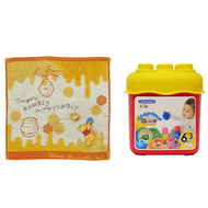 日本 Winnie The Pooh 手巾 + SOFT CLEMMY 軟身積木套裝 (疊高款) 套裝