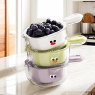 Double-Layer Fruit Drain Basket - Cute Dopamine Color for Kitchen
