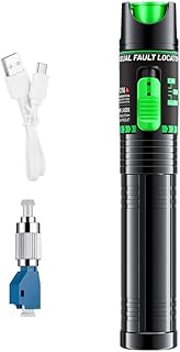 Duogalia Fiber Tester 15Km Visual Fault Locator FC/SC/ST Universal Interface Li-ion Battery USB Type