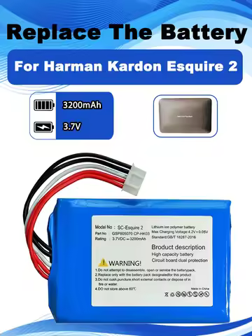 CP-HK03 3.7V 3200mAh GSP805070 Replacement Battery For Harman Kardon Esquire 2 Bluetooth Wireless Sp