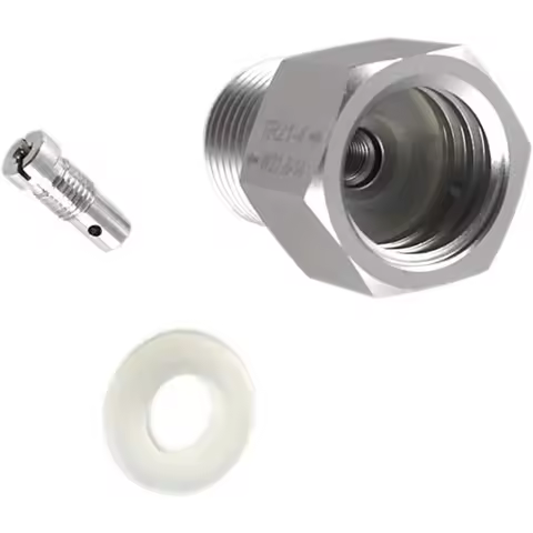 Convenient Bottle Connector TR21.4 to W21.8 Adapter CO2 Cylinder Adapter Carbonation Accessory Metal