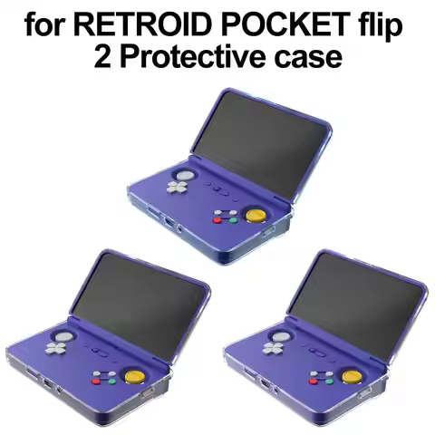 For RETROID POCKET Flip 2 Protective Case Anti-drop Transparent Console TPU Game Cover Accessories P