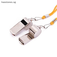 Hao Metal Whistle Referee Sport Rugby Stainless Steel Whistles Soccer Football Basketball Party Training School Cheering Tools SG