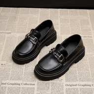 FA1 Women's Leather British Style Loafers - Sizes 35-42, Ideal for Wide Feet