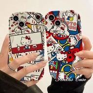 For OPPO A38 A18 A17K A57 A58 A78 A77s A76 A96 A16s A15s A54 A95 A94 A93 A53 A33 A32 A5 A9 2020 A3s A12eA7 A5s Colorful Cute Ghost Shockproof 3D Wave Edge Phone Case Soft Cover