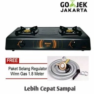 Kompor Gas Rinnai Ri 522 C Paket Regulator Selang Winn Gas Miyako