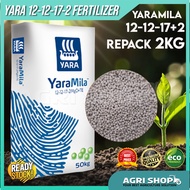 Agrishop YaraMila 12-12-17 +2MgO +TE (2KG) Baja YaraMila Compound Fertilizer Yara Baja Subur (2KG)