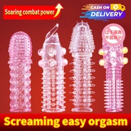 Discreet package reusable spike condom silicone Crystal Dotted Condoms for Men sex extender Sextoys condoms with spikes bolitas asian fit washable penis sleeve spike bulitas dotted full spike spiral condom