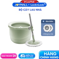 Bộ Cây Lau Nhà LocknLock Tự Vắt 360 Độ 3 Bông Lau ETM498MITS2 Hàng Chính Hãng - JoyMall