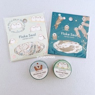 Fat Tweet Sea Otter Limited Japanese papier platz Limited Edition Gilding Sticker Pack Washi Tape