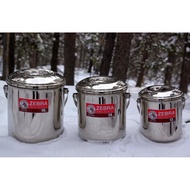 Zebra / Handle Pot 12cm 14cm Auto Lock / Stainless Steel Outdoor Camping Pot / Tingkat Food Container