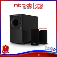 Microlab X3 Speaker 2.1 Ch. (98 Watt) ลำโพงคอมพิวเตอร์ พร้อมซับวูฟเฟอร์ (ริมแดง) รับประกันศูนย์ไทย 1