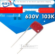 ❁ capacitor[Risym] CBB Capacitor 630V 103K 10NF 0.01uf 630V 103 Capacitor