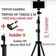 Berkualitas tripod hp dan kamera 2 meter / tripod 2 meter / tripod