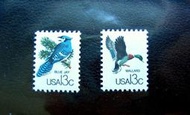 [專題集郵] 美國 冠藍鴉、綠頭鴨 郵票 2款新票