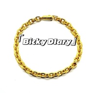 CH-22k Gold Plated Letter Bracelet