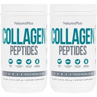Natures Plus Collagen Peptides - 0.65 lbs Powder, Pack of 2 - Hair, Skin, Nail & Joint Health, Immun