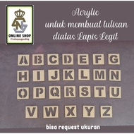 Acrylic Lapis Legit Letters