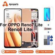 LCD For OPPO Reno7 Reno8 Reno 7 8 Lite 5G CPH2343 Display Touch Screen Digitizer Assembly With Frame