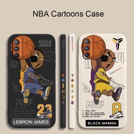 Phone Case For Huawei P30 P30pro P40 P40pro P30lite P40lite4G P40proplus basketball star liquid silicone all-round protection phone case