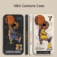 Phone Case For Huawei nova3 nova3i nova3e nova4 nova4e basketball star liquid silicone all-round protection phone case