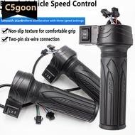 C5GOON 3-Speed Electric Bike Scooter Speed Control Throttle Twist Grip Handlebar Accelerator for E-B