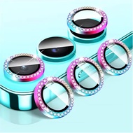 เลนส์กล้องถ่ายรูปเพชรป้องกันสำหรับ Samsung Galaxy A16 4G 5G A06เงากระจกเทมเปอร์ด้านหลังเลนส์แหวนโลหะ