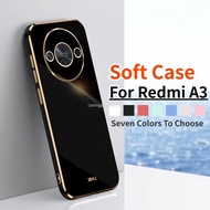Xiaomi Redmi A3/Poco C61 Phone Case Straight Edge Lens Protection Poko C61