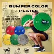 Olympic Bumper Plates Color 5kg 10kg 15kg 20kg 25kg Gym Weight Plates - Prime Form LIVING