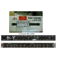 DBX 234/234XL Stereo 2 way/3 way / 4way Crossover Equalizer (black)
