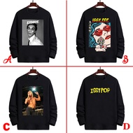 Iggy Pop Crewneck Sweatshirt Cotton Fleece Material