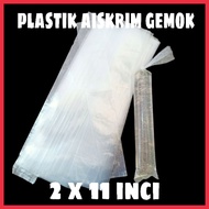 Plastik Aiskrim Gemuk / Plastik Aiskrim Malaysia 2x11 inci