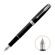 Parker | ปากกาพู่กันสีดำมันวาวพร้อมคลิปทอง